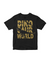 Dino world Black Printed T-Shirt