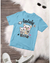 Lovely Bear sky blue Printed T-Shirt